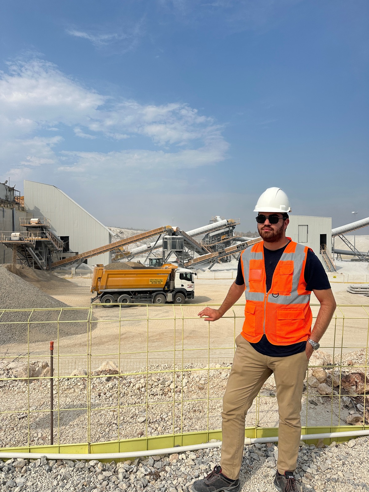 Cem Eren Metin on an industrial site